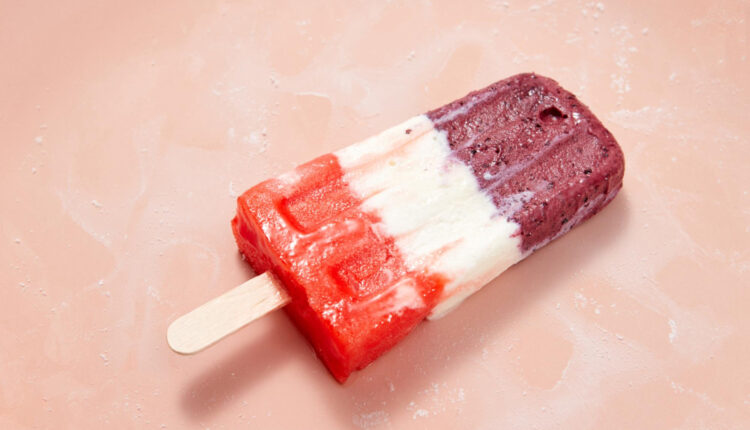 Receita de picolé de 3 sabores