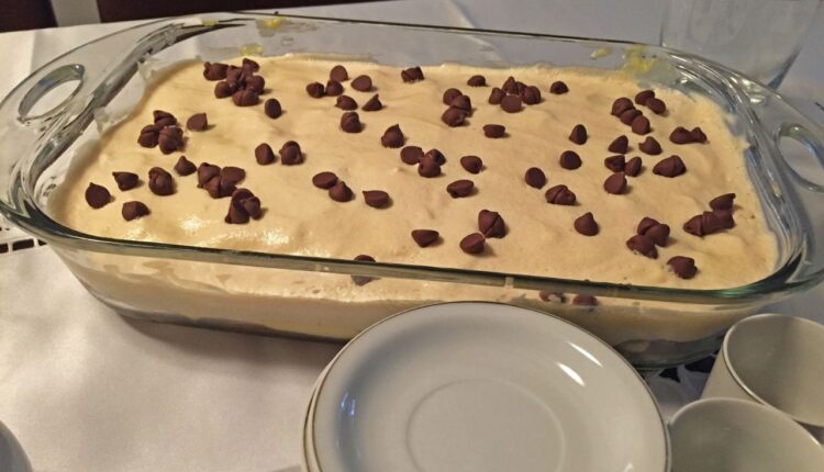 Pavê simples com creme cremoso