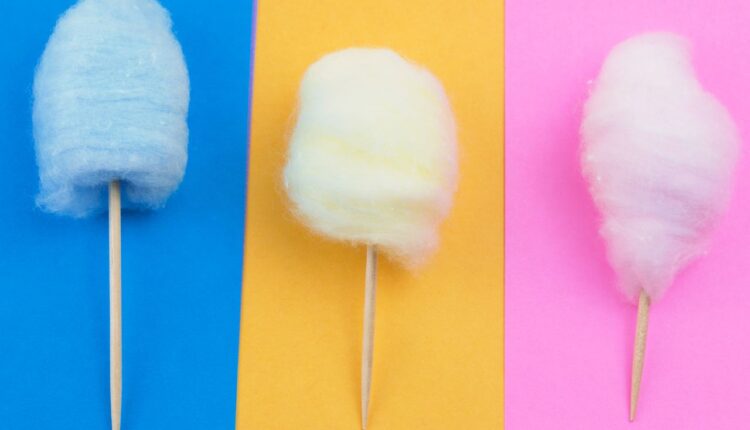 algodão-doce caseiro