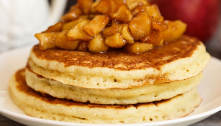 panqueca de maçã sem açúcar