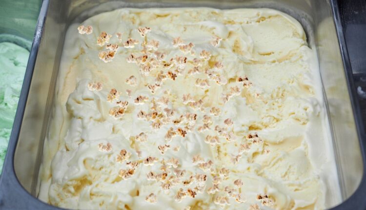 sorvete de pipoca de liquidificador