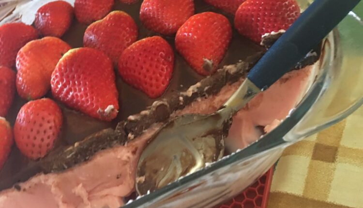 cheesecake sensação de morango