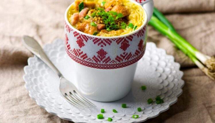 torta de caneca de micro-ondas