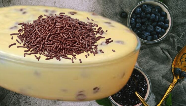 sobremesa cremosa formigueiro na travessa