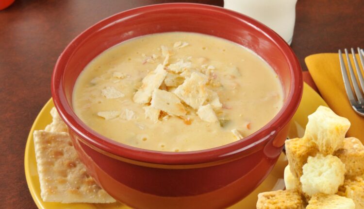 sopa de queijo muçarela