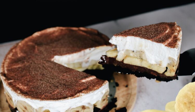 torta de banana cremosa