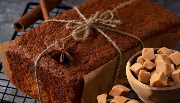 bolo tipo Pullman de doce de leite