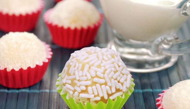 brigadeiro branco com leite Ninho