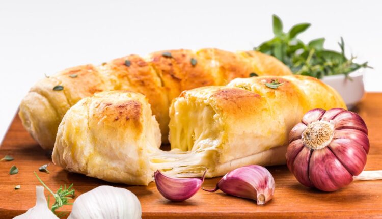 pão de alho feito em casa